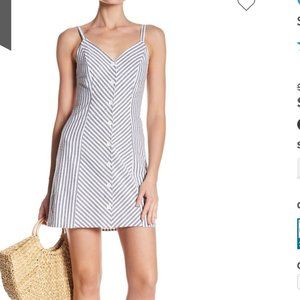 CAD Stripe Print Tank Dress